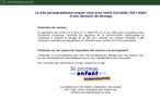 site bloqué