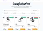 capture d'écran de la page d'accueil