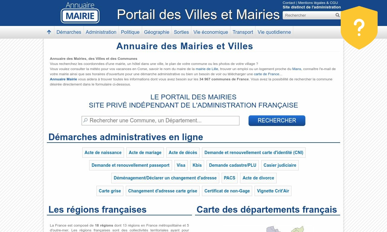 Avis Annuaire-mairie.fr | Indice de confiance modéré : 38 % - 3 commentaires