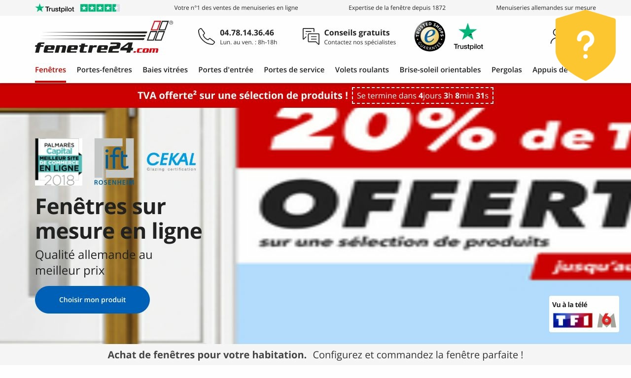 Avis Fenetre24.com | Indice de confiance faible : 19 % - 1 commentaire