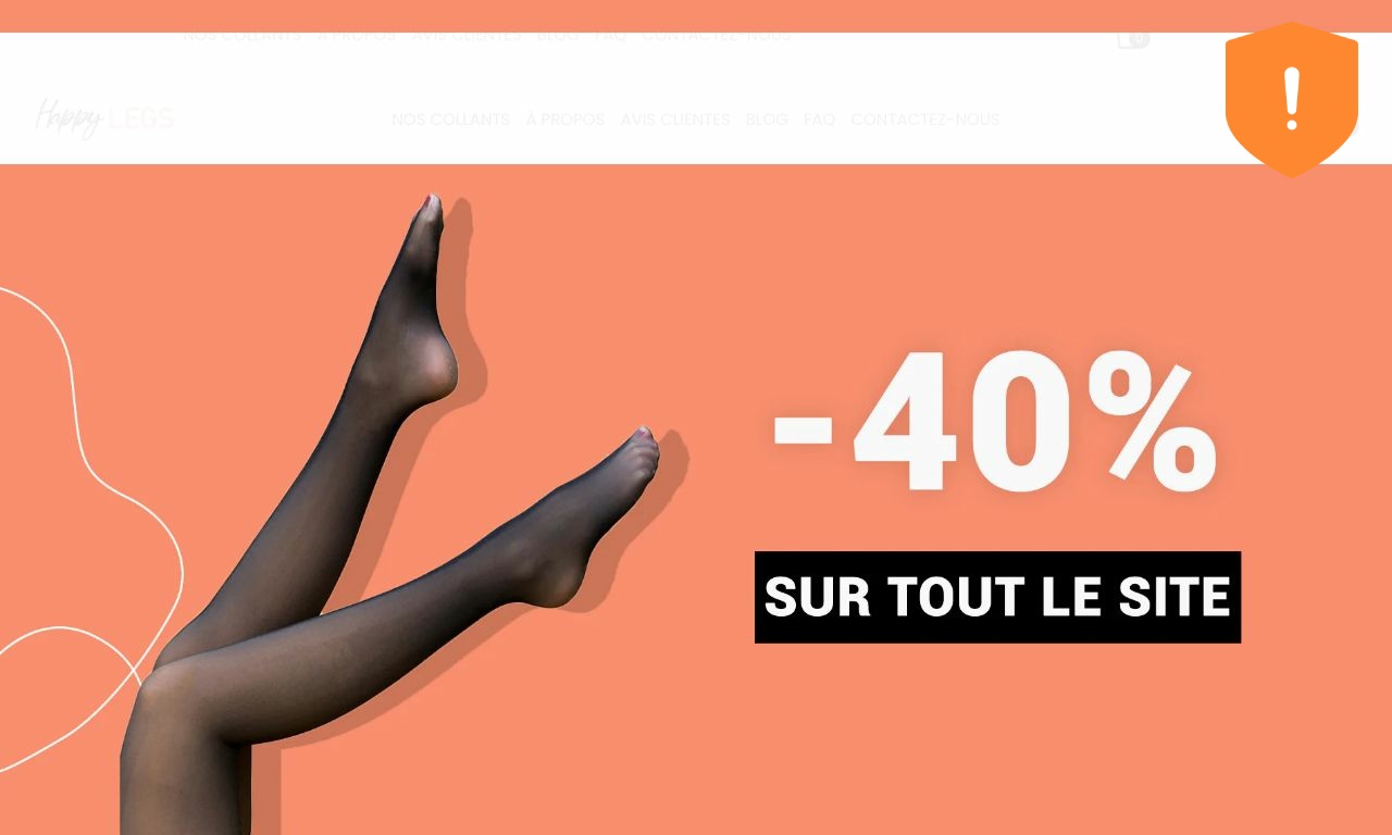 Avis Happy-legs.fr | Indice de confiance faible : 28 % - 3 commentaires