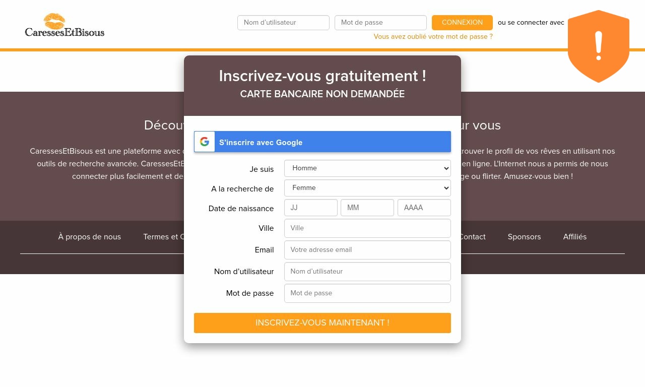 Avis Caressesetbisous.com | Indice de confiance faible : 35 % - 6  commentaires